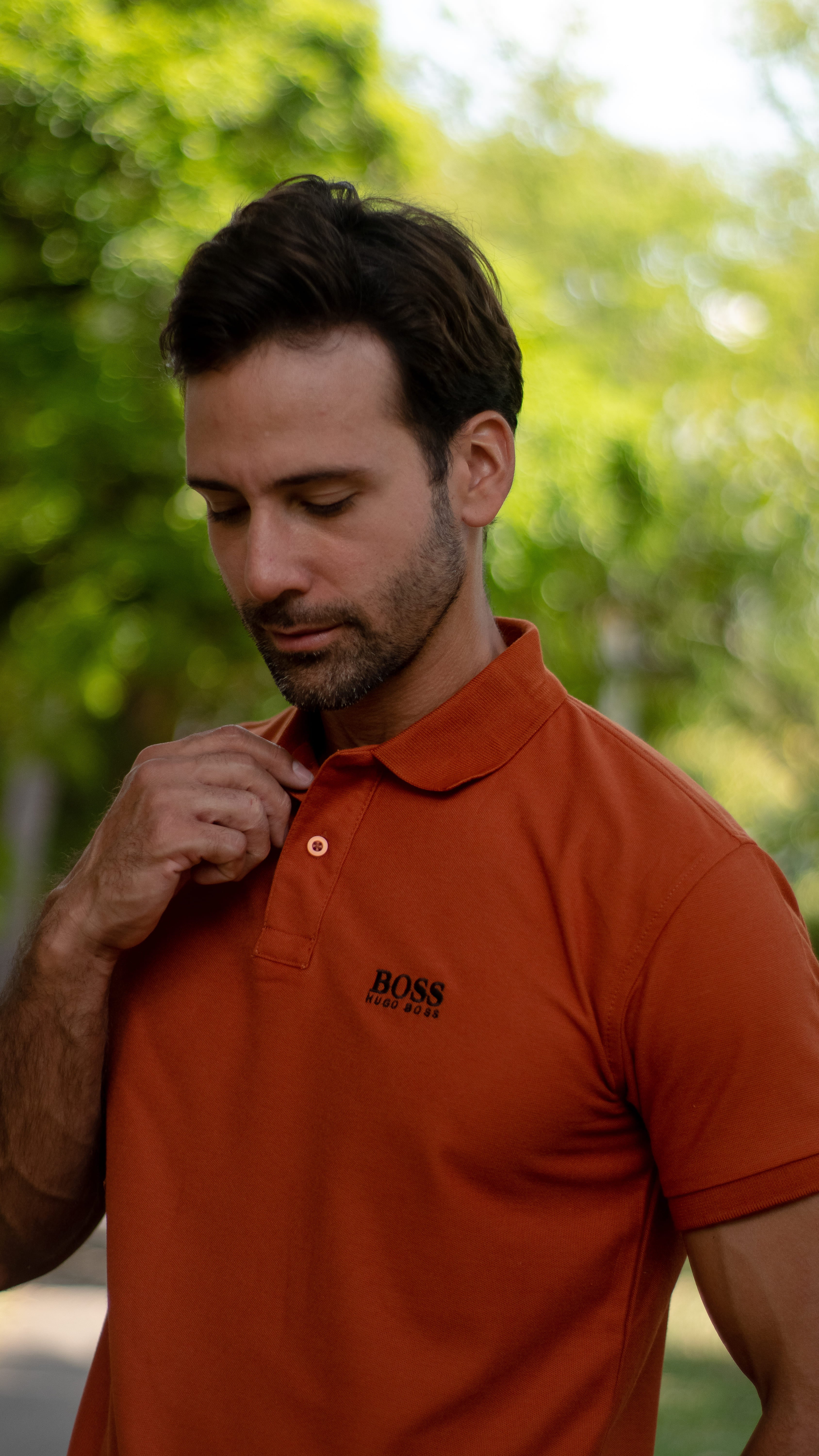 Camiseta Tipo Polo Premium con Logo Bordado Pack x3 Ref HB01